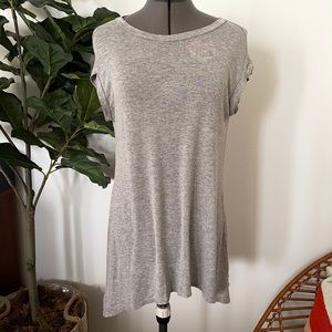 Topshop Gray Hi-low Tunic